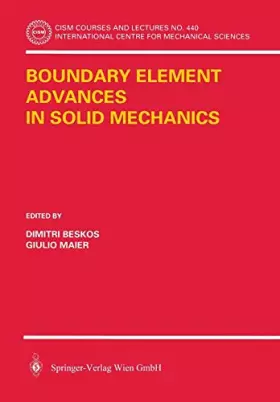 Couverture du produit · Boundary Element Advances in Solid Mechanics