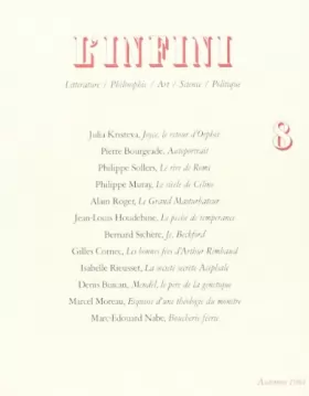 Couverture du produit · L'Infini, numéro 8, automne 1984