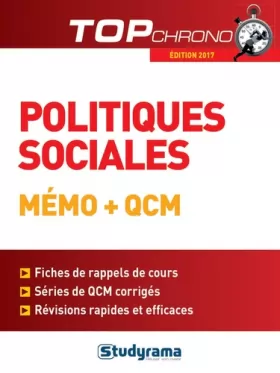 Couverture du produit · Politiques sociales - Mémo + qcm