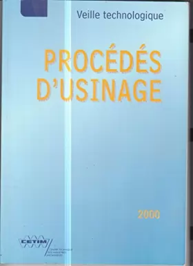 Couverture du produit · PROCEDES D'USINAGE 2000