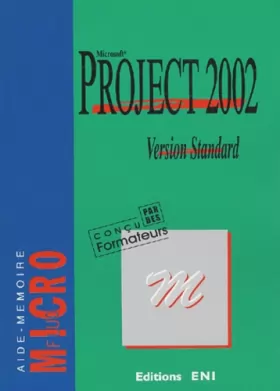 Couverture du produit · Project 2002 : Version standard