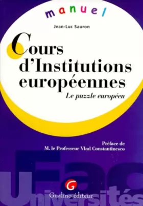 Couverture du produit · Memento Institutions Europeen