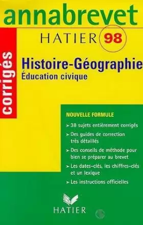 Couverture du produit · Histoire-géographie, éducation civique