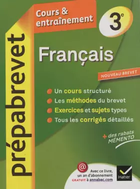 Couverture du produit · Français 3e - Prépabrevet Cours & entraînement: Cours, méthodes et exercices brevet - Troisième