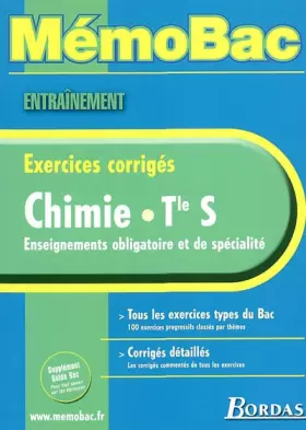 Couverture du produit · MEMO ENTRAINEMENT CHIMIE TERM S (Ancienne Edition)