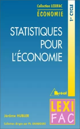 Couverture du produit · Statistiques pour l'économie