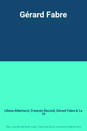 Couverture du produit · Gérard Fabre