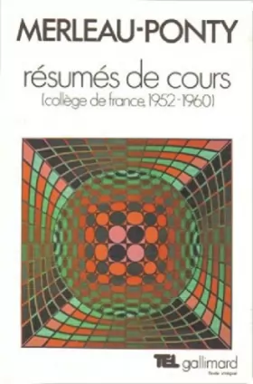 Couverture du produit · Résumés de cours: Collège de France (1952-1960)