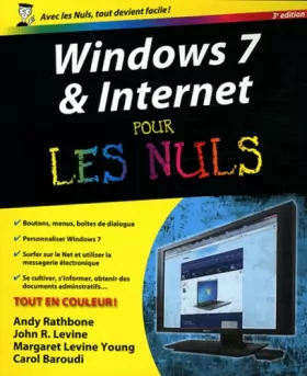 Couverture du produit · Windows 7 et Internet, 3e Pour les nuls