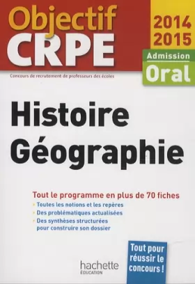 Couverture du produit · CRPE en fiches : Histoire Géographie