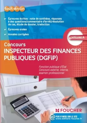 Couverture du produit · Inspecteur des finances publiques (DGFIP)