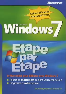 Couverture du produit · Windows 7 - Étape par Étape