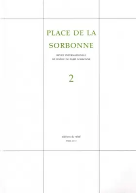 Couverture du produit · Place de la Sorbonne, N° 2, mars 2012 :