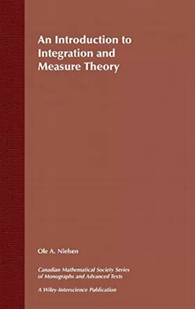 Couverture du produit · An Introduction to Integration and Measure Theory