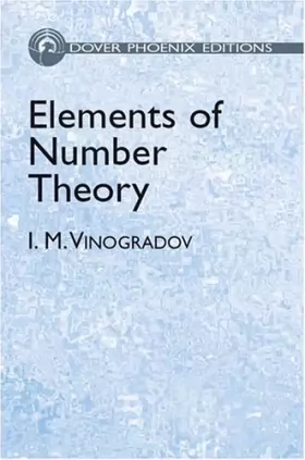 Couverture du produit · Elements of Number Theory