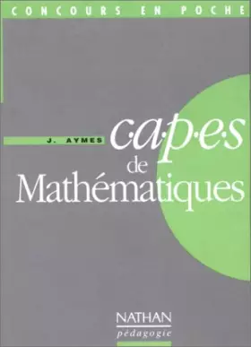 Couverture du produit · CAPES de mathématiques