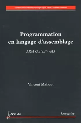 Couverture du produit · Programmation en langage d'assemblage : ARM Cortex-M3
