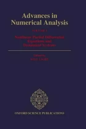 Couverture du produit · Advances in Numerical Analysis: Volume I: Nonlinear Partial Equations and Dynamical Systems
