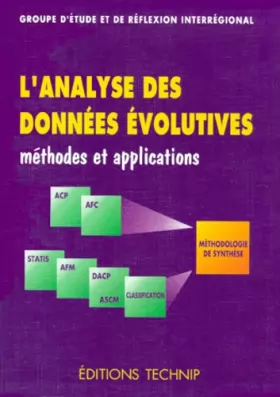 Couverture du produit · L'ANALYSE DES DONNEES EVOLUTIVES. : Méthodes et applications