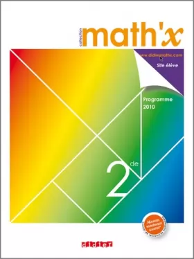 Couverture du produit · Math'x 2de - manuel petit format - édition 2010