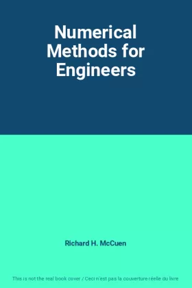 Couverture du produit · Numerical Methods for Engineers