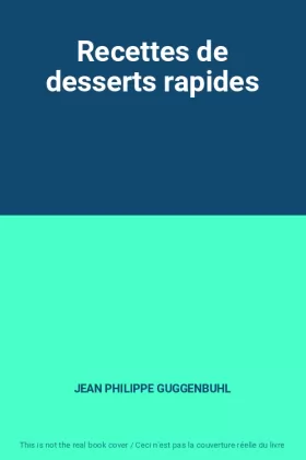 Couverture du produit · Recettes de desserts rapides