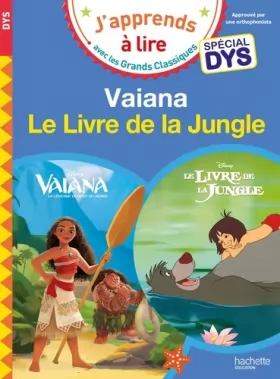 Couverture du produit · DIsney - Vaiana / Le livre de la jungle Spécial DYS (dyslexie)