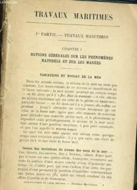 Couverture du produit · TRAVAUX MARITIMES TOME 2