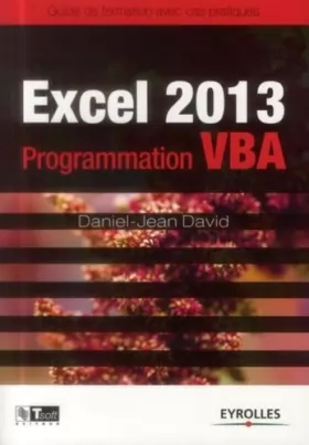 Couverture du produit · Excel 2013 - Programmation VBA