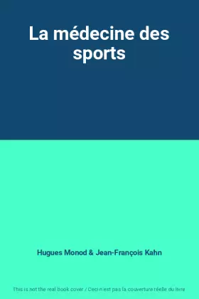 Couverture du produit · La médecine des sports