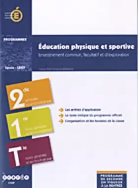 Couverture du produit · Education physique et sportive : Classe de 2e, 1e et Tle, voies générales et technologiques