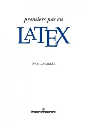 Couverture du produit · Premiers pas en LaTeX