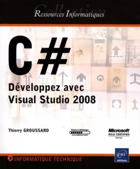 Couverture du produit · C  - Développez avec Visual Studio 2008
