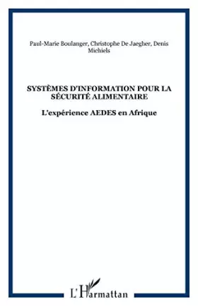 Couverture du produit · Systèmes d'information pour la sécurité alimentaire