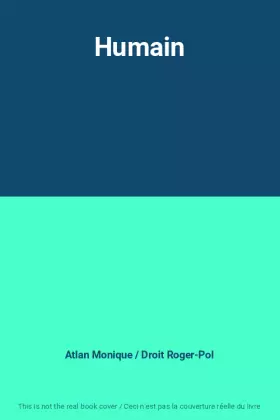 Couverture du produit · Humain