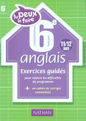 Couverture du produit · Tu peux le faire : Anglais, 6e - 11-12 ans