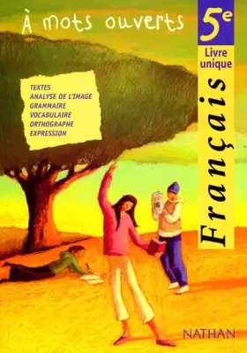 Couverture du produit · Français 5ème A mots ouverts
