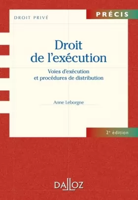 Couverture du produit · Procédures civiles d'exécution - 2e éd.: Voies d'exécution et procédures de distribution