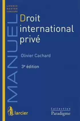 Couverture du produit · Droit International privé