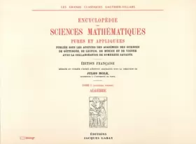 Couverture du produit · Encyclopédie des sciences mathématiques, tome I-volume 2