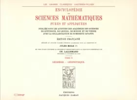 Couverture du produit · Encyclopédie des sciences mathématiques, tome VI