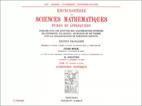 Couverture du produit · Encyclopédie des sciences mathématiques, tome VII-volume 1