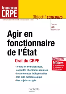 Couverture du produit · Agir en fonctionnaire de l'état