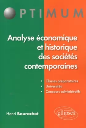 Couverture du produit · Analyse économique et historique des sociétes contemporaines