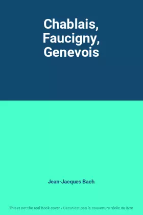 Couverture du produit · Chablais, Faucigny, Genevois
