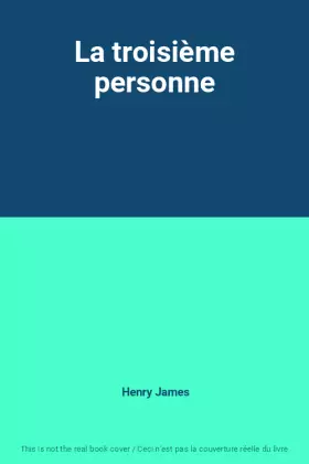 Couverture du produit · La troisième personne