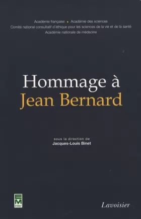 Couverture du produit · Hommage à Jean Bernard