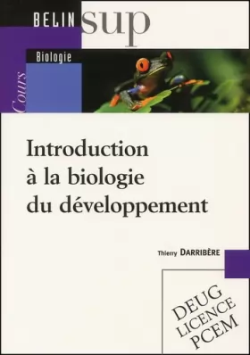 Couverture du produit · Introduction à la biologie du développement