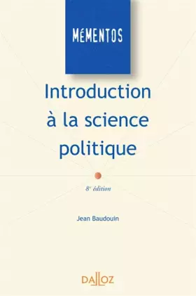 Couverture du produit · Introduction à la science politique - 8e éd.