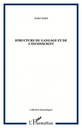 Couverture du produit · Structure du langage et de l'inconscient